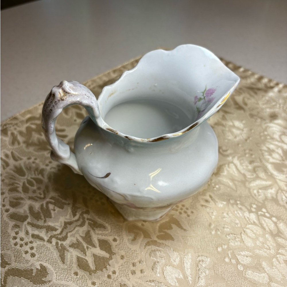 Antique Porcelain Small Cream Pitcher - Picture 3 of 8